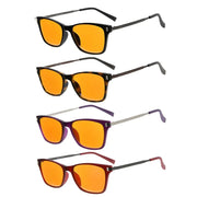 eyekeeper.com 4 Pack Cat Eye Blue Light Blocking Reading Glasses DSDT1793 Eyeglasses