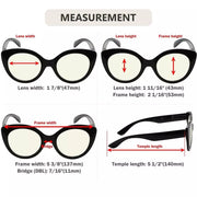 eyekeeper.com 4 Pack Cat-eye Blue Light Filter Readers UVR2012 Eyeglasses
