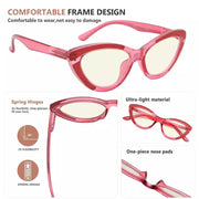 eyekeeper.com 4 Pack Cat-eye Blue Light Filter Readers UVR2029 Eyeglasses