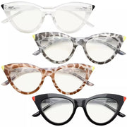 eyekeeper.com 4 Pack Cat-eye Blue Light Filter Reading Glasses UV2103 Eyeglasses