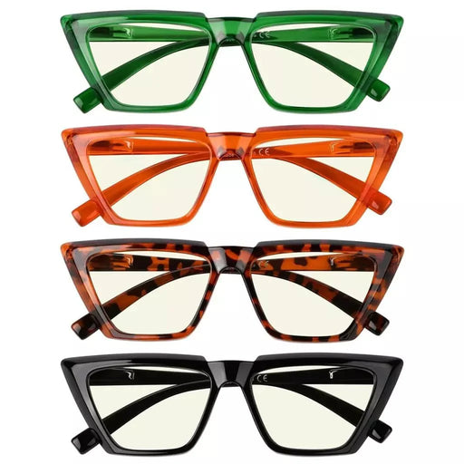eyekeeper.com 4 Pack Cat-eye Blue Light Filter Reading Glasses UV2138 Eyeglasses