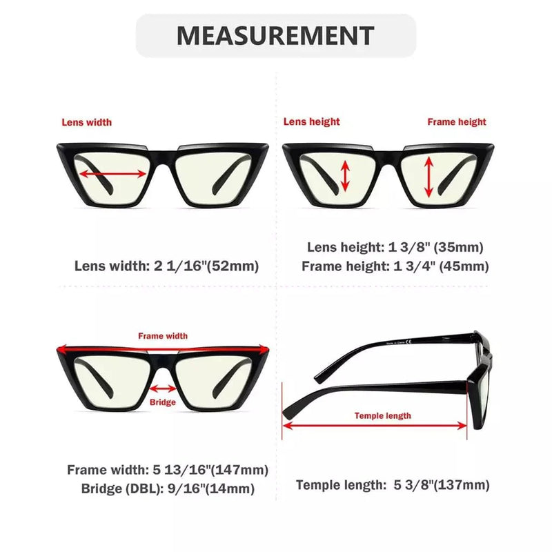 eyekeeper.com 4 Pack Cat-eye Blue Light Filter Reading Glasses UV2138 Eyeglasses