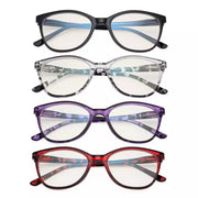 eyekeeper.com 4 Pack Cat-eye Blue Light Filter Reading Glasses UVFH1570 Eyeglasses