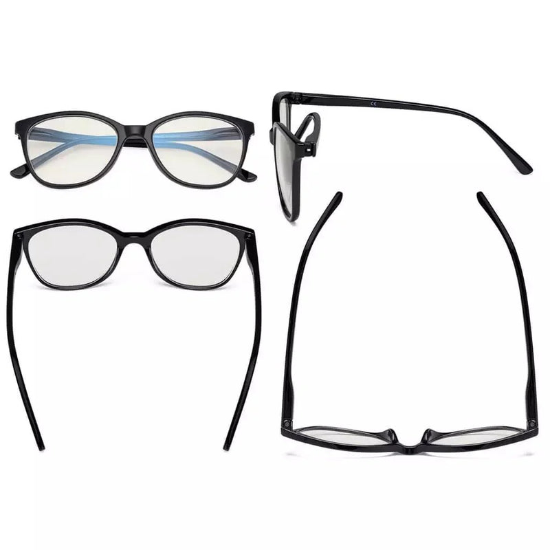 eyekeeper.com 4 Pack Cat-eye Blue Light Filter Reading Glasses UVFH1570 Eyeglasses