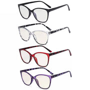 eyekeeper.com 4 Pack Cat-eye Blue Light Filter Reading Glasses UVFH1570 Eyeglasses
