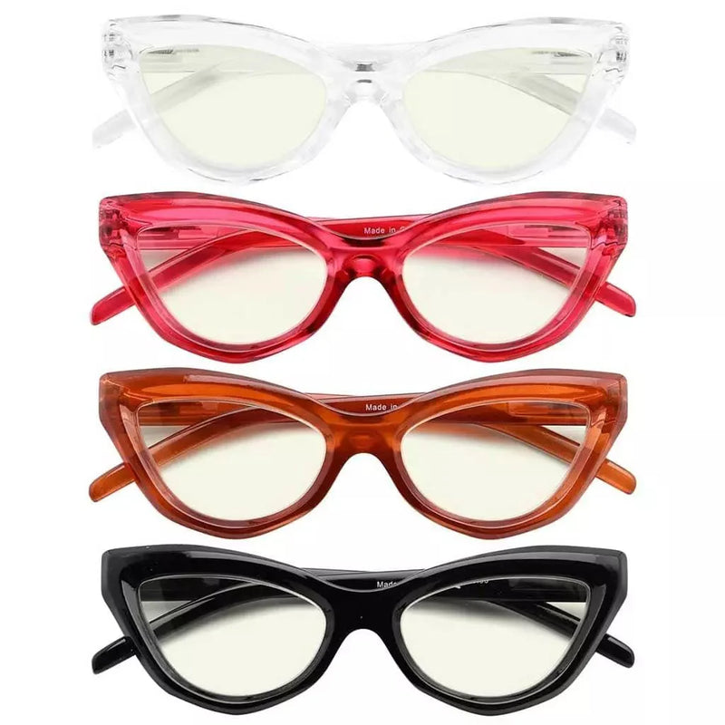 eyekeeper.com 4 Pack Cat-eye Blue Light Filter Reading Glasses UVR2033 Eyeglasses