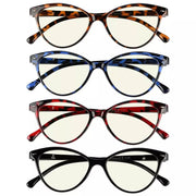 eyekeeper.com 4 Pack Cat-eye Blue Light Filter Reading Glasses UVR9112 Eyeglasses