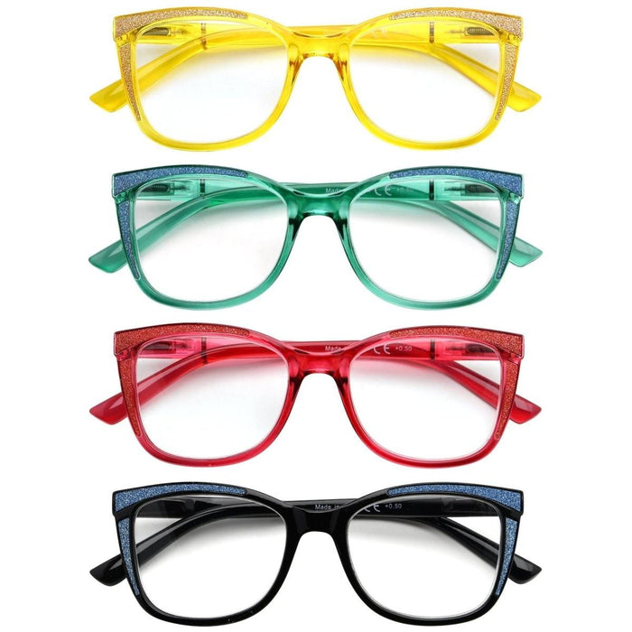 Eyekeeper.Com - 4 Pack Cat-Eye Chic Reading Glasses R2030