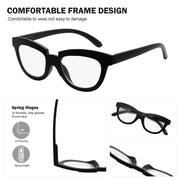 eyekeeper.com 4 Pack Cat-eye Multifocus Reading Glasses M2102 Eyeglasses
