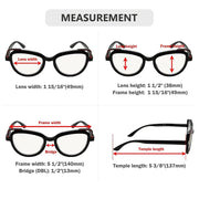 eyekeeper.com 4 Pack Cat-eye Progressive Multifocal Readers M2113 Eyeglasses