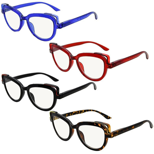 eyekeeper.com 4 Pack Cat-eye Progressive Multifocal Readers M2113 Eyeglasses