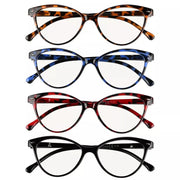 eyekeeper.com 4 Pack Cat-eye Progressive Multifocus Readers MTR9112 Eyeglasses