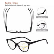 eyekeeper.com 4 Pack Cat-eye Progressive Multifocus Readers MTR9112 Eyeglasses