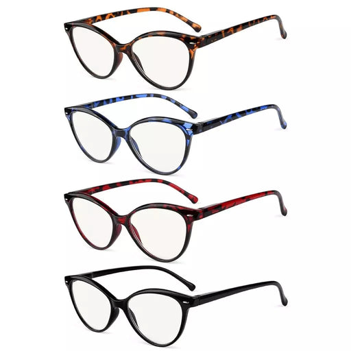 eyekeeper.com 4 Pack Cat-eye Progressive Multifocus Readers MTR9112 Eyeglasses