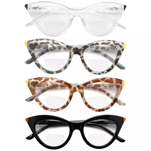 eyekeeper.com 4 Pack Cat-eye Readers Bifocal Reading Glasses BR2103 Eyeglasses