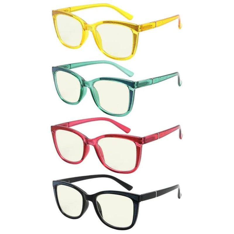 eyekeeper.com 4 Pack Cat-eye Readers Blue Light Filter UVR2030 Eyeglasses