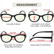 eyekeeper.com 4 Pack Cat-eye Reading Glasses Blue Light Filter UVR2107 Eyeglasses