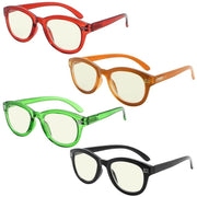 eyekeeper.com 4 Pack Cat-eye Reading Glasses Blue Light Filter UVR2107 Eyeglasses