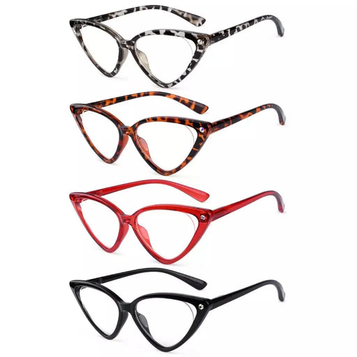 eyekeeper.com 4 Pack Cat-eye Reading Glasses Stylish Readers R2134 Eyeglasses