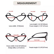 eyekeeper.com 4 Pack Cat-eye Reading Glasses Stylish Readers R2134 Eyeglasses