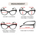 Eyekeeper  - 4 Pack Cat-eye Rhinestone Reading Glasses R2001