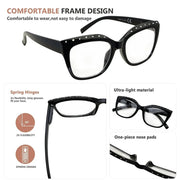 eyekeeper.com 4 Pack Cat-eye Rhinestone Reading Glasses R2015 Eyeglasses