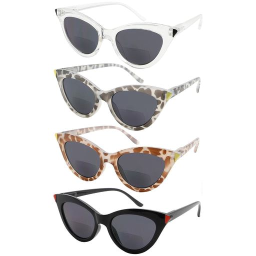 Eyekeeper  - 4 Pack Cat-eye Stylish Bifocal Sunglasses SBR2103
