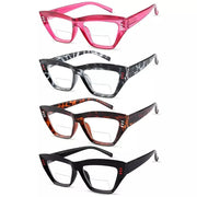 eyekeeper.com 4 Pack Cat-eye Thicker Frame Bifocal Reading Glasses BR2017 Eyeglasses