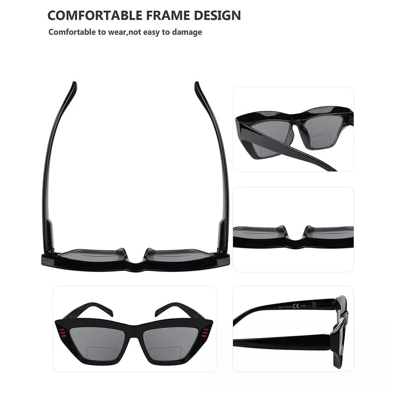 eyekeeper.com 4 Pack Cat-eye Thicker Frame Bifocal Reading Sunglasses SBR2017 Sunglasses