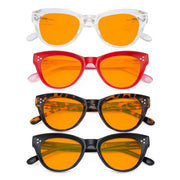 eyekeeper.com 4 Pack Cat-eye Thicker Frame Blue Light Blocking Readers DS9108 Eyeglasses