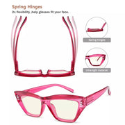 eyekeeper.com 4 Pack Cat-eye Thicker Frame Blue Light Filter Readers UVR2017 Eyeglasses