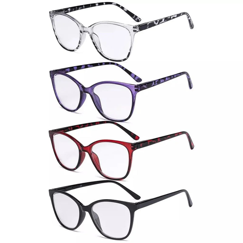 eyekeeper.com 4 Pack Cat-eye Tortoise Reading Glasses FH1570 Eyeglasses