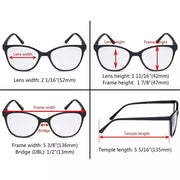 eyekeeper.com 4 Pack Cat-eye Tortoise Reading Glasses FH1570 Eyeglasses