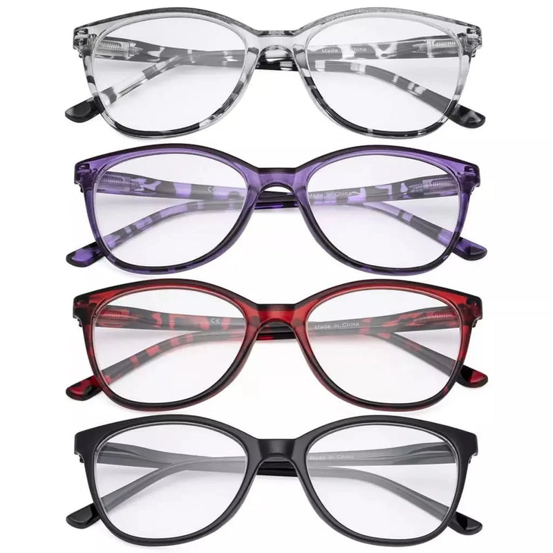 eyekeeper.com 4 Pack Cat-eye Tortoise Reading Glasses FH1570 Eyeglasses