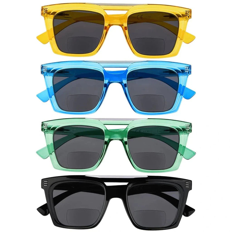 eyekeeper.com 4 Pack Chic Bifocal Reading Sunglasses SBR2034 Sunglasses