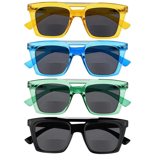 eyekeeper.com 4 Pack Chic Bifocal Reading Sunglasses SBR2034 Sunglasses