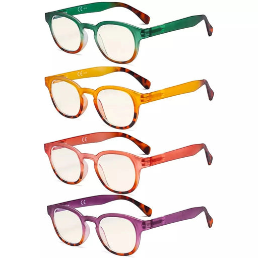 eyekeeper.com 4 Pack Blue Light Filter Reading Glasses UVR124D Eyeglasses