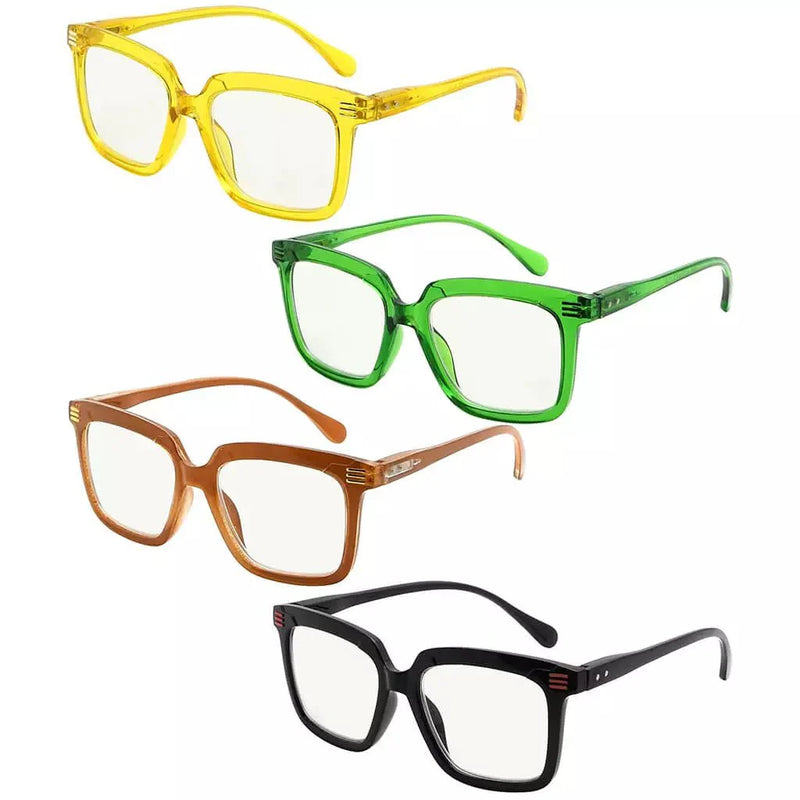 eyekeeper.com 4 Pack Chic Progressive Multifocus Reading Glasses M2108 Eyeglasses