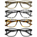 Eyekeeper  - 4 Pack Chic Reading Glasses R005N