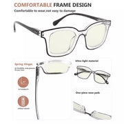 eyekeeper.com 4 Pack Chic Square Blue Light Filter Reading Glasses UV2105 Eyeglasses