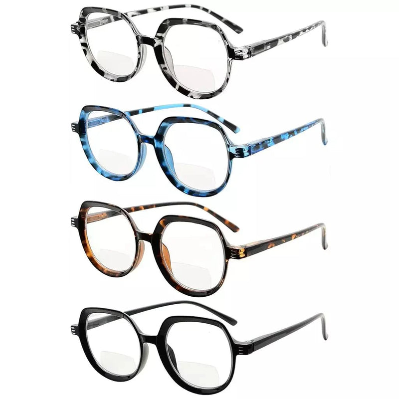 eyekeeper.com 4 Pack Classic Bifocal Reading Glasses Tortoiseshell Readers BR2016 Eyeglasses