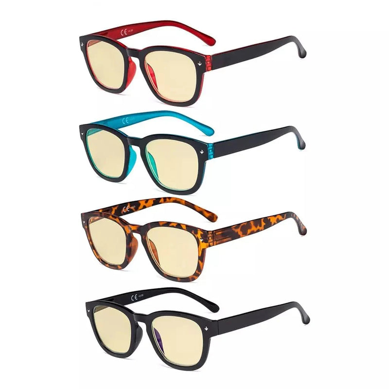 eyekeeper.com 4 Pack Classic Blue Light Blocking Reading Glasses TM089 Eyeglasses