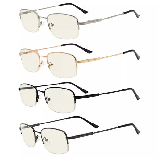 eyekeeper.com 4 Pack Classic Blue Light Filter Reading Glasses CG1704 Eyeglasses