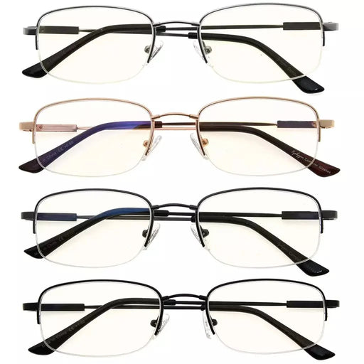 eyekeeper.com 4 Pack Classic Blue Light Filter Reading Glasses CG1704 Eyeglasses