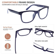 eyekeeper.com 4 Pack Classic Polka Dots Reading Glasses R080P Eyeglasses