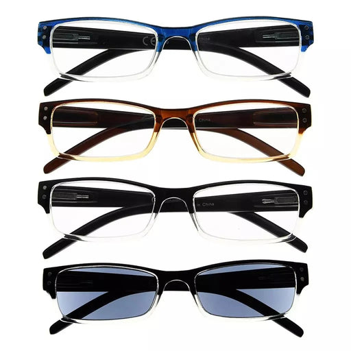 eyekeeper.com 4 Pack Classic Reading Glasses R012-A Eyeglasses