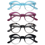 eyekeeper.com 4 Pack Classic Round Bifocal Reading Glasses BR2032 Eyeglasses