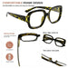 Eyekeeper  - 4 Pack Classic Thicker Frame Reading Glasses R2035