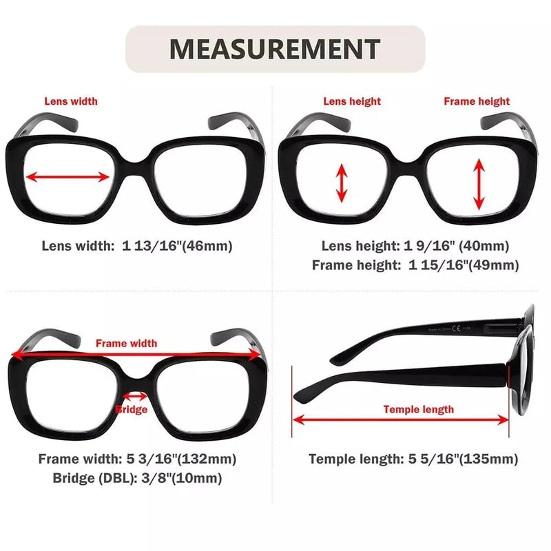 eyekeeper.com 4 Pack Classic Thicker Frame Reading Glasses Newish Readers R2035 Eyeglasses