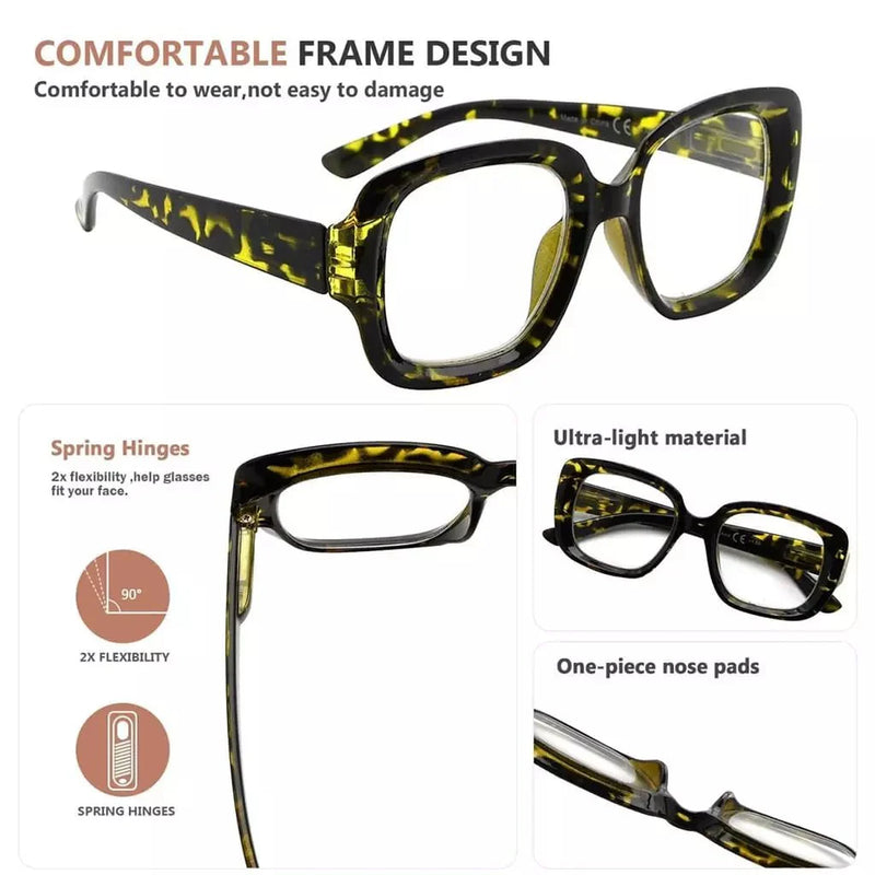 eyekeeper.com 4 Pack Classic Thicker Frame Reading Glasses Newish Readers R2035 Eyeglasses